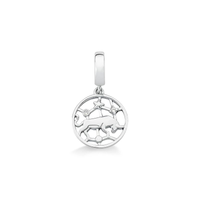 Charm Touro Cravejado em Prata 925