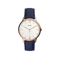Relógio Fossil Masculino em Couro Azul