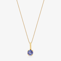 Pingente com Tanzanita, em Ouro Amarelo 18K