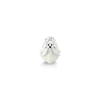 Charm Lhasa Apso em Prata 925