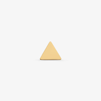 Brinco Único Triangulo em Ouro Amarelo 18k
