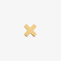 Brinco Único X em Ouro Amarelo 18k