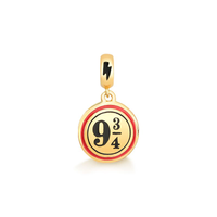 Charm Plataforma 9 3/4 em Prata 925 com Banho de Ouro Amarelo 18k
