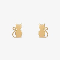 Brinco Gatinho em Ouro Amarelo 18k