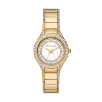 Relógio Michael Kors Feminino em Aço Dourado com Cristais e Madrepérola MK4655