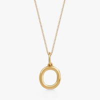 Pingente Letra O em Ouro Amarelo 18k