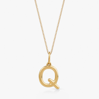 Pingente Letra Q em Ouro Amarelo 18k