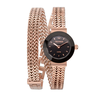 Relógio Technos Feminino em Aço Rosé Com Pulseira Dupla 5Y20IR/4P