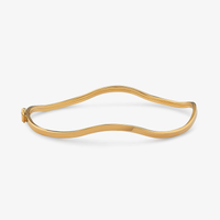 Pulseira Rígida Ondas em Ouro Amarelo 18k