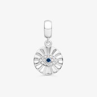 Charm Olho Grego Cravejado em Prata 925