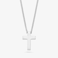 Colar Masculino Crucifixo em Aço