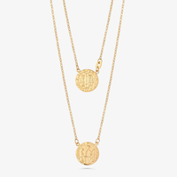 Escapulário São Bento em Ouro Amarelo 18k