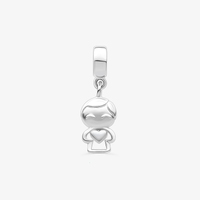 Charm Criança Coração em Prata 925