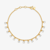 Pulseira Pontos de Luz em Prata 925 com Banho de Ouro Amarelo 18k