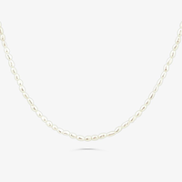 Colar de Pérolas com Fecho em Ouro Amarelo 18k - 40 cm