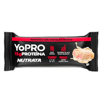Barra de Proteina Yopro sabor Morango com Chocolate Branco - Unidade