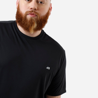Camiseta masculina esportiva plus size preta
