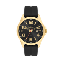 Kit relógio masculino condor analógico calendário co2115nbok5p dourado