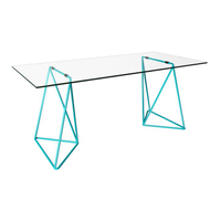Mesa De Jantar Retangular Leblon Azul 140 Cm