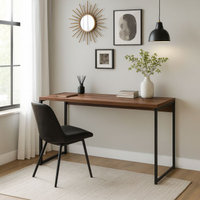 Mesa De Escritório Nanda Nogal 135 Cm