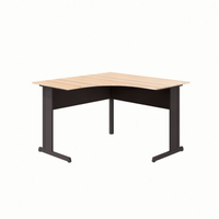 Mesa De Escritório Em L New City Calvi E Preta 120 Cm