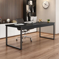 Mesa De Escritório Málaga Preta 190 Cm