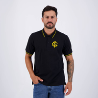 Polo Internacional Ouro Preta e Dourada