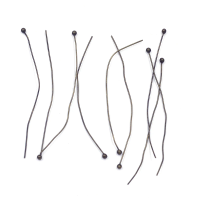 100Pcs Copper Ball Head Pins Needles Bronze Tone For Handmade Craft Jewelry DIY Findings 50x0.5mm