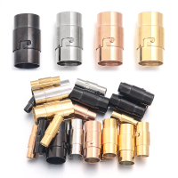 1Pcs Strong Magnetic Clasps With Locking Mechanism Leather Cord End Cap Connectors For DIY Bracelets Necklace Jewelry Making