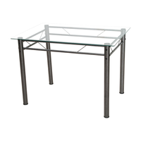 Mesa de Jantar Retangular Palma Preta 107 cm