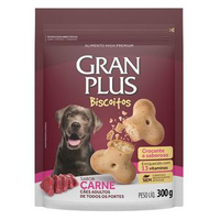 Biscoito GranPlus Cães Adultos Carne - 300 g