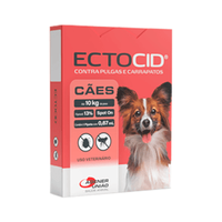 Ectocid Spot On Cães até 10kg Antipulgas e Carrapatos - 1 pipeta