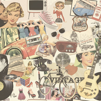Papel De Parede Vintage 3320 + Cola Grátis