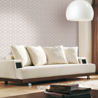 Tecido Reforma Decoração Parede Wall Linea Geometric Bege