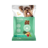 Petisco Fruits Detox Abacaxi, Maçã e Hortelã Cães Adultos Papaya Pets - 60 g