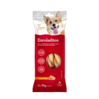 Petisco Enroladitos Frango Cães Adultos Papaya Pets - 50 g