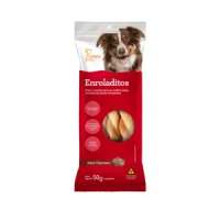 Petisco Enroladitos Churrasco Cães Adultos Papaya Pets - 50 g