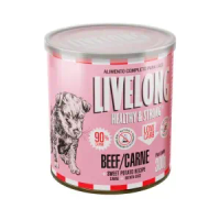Ração Úmida Natural para Cães Livelong Carne - 300g