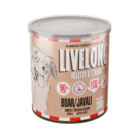 Ração Úmida Natural para Cães Livelong Javali - 300g