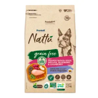 Ração Premier Nattu Grain Free Cães Adultos Porte Pequeno Frango