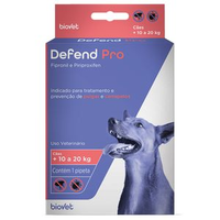 Antipulgas e Carrapatos Defend Pro para Cães 10 a 20kg Biovet - 1 pipeta