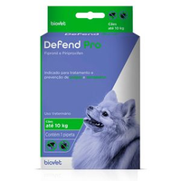 Antipulgas e Carrapatos Defend Pro para Cães até 10kg Biovet - 1 pipeta