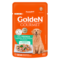 Ração Úmida Golden Gourmet Cães Adultos Portes Médio e Grande Frango - 85 g