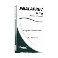 Enalaprev 5 mg Vasodilatador para Cães Castel Pharma - 20 comprimidos