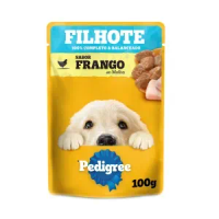 Ração Úmida Pedigree Sachê Cães Filhotes Frango ao Molho - 100 g