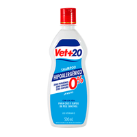 Shampoo Hipoalergênico Cães e Gatos Vet+20 - 500 ml