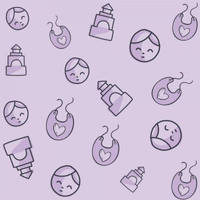 Papel de Parede Infantil Baby Rosa