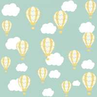 Papel de Parede Infantil Balão Amarelo