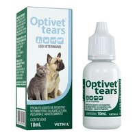 Optivet Tears Colírio Cães e Gatos - 10 ml