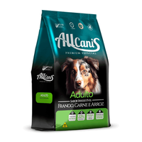 Ração Allcanis Premium Cães Adultos Frango Carne e Arroz - 15 kg